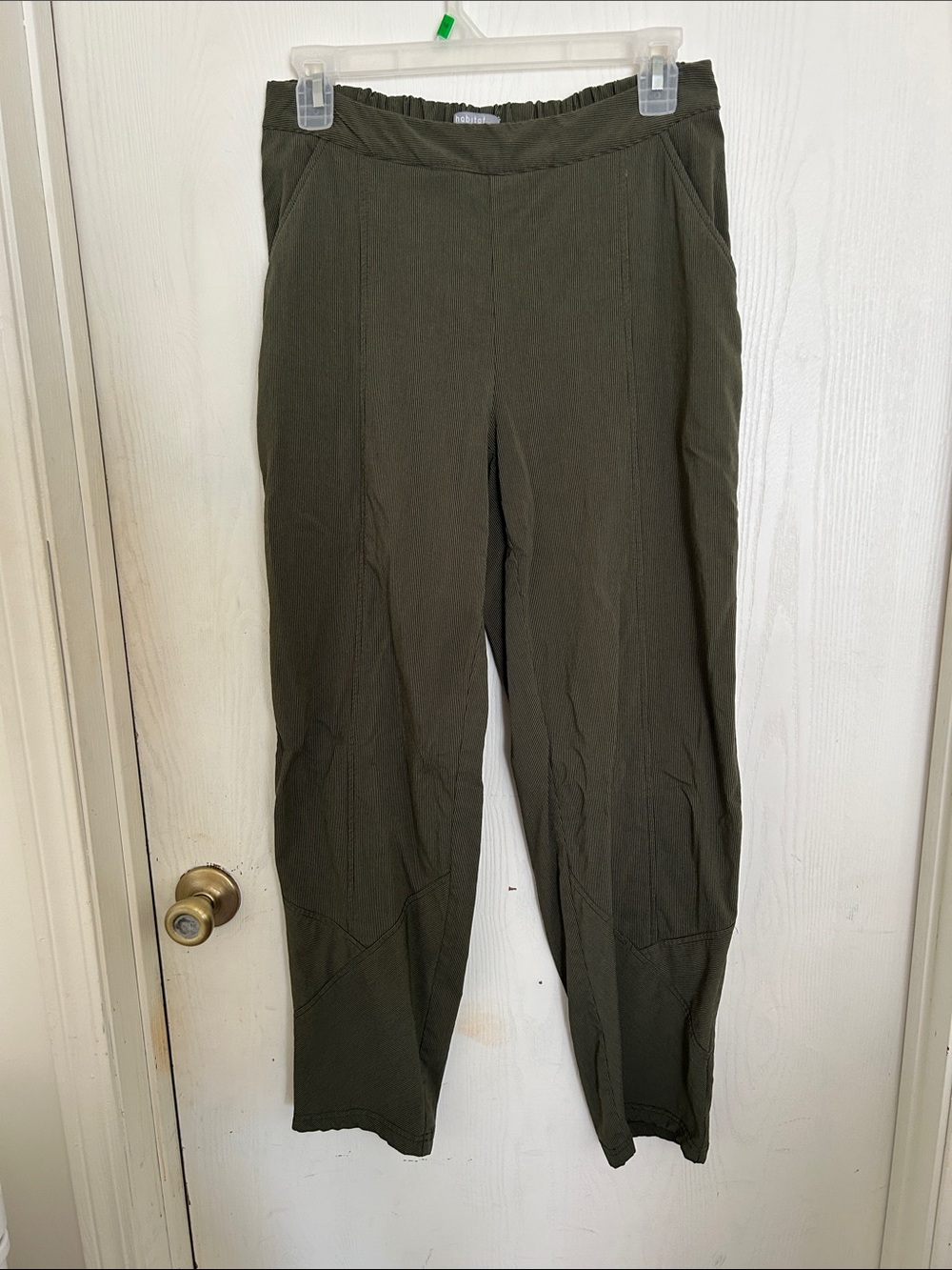 Habitat Olive Green Pull-On Straight Leg Pants